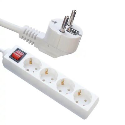1 Outlets VDE H05vv f 3G1.5 mm Sq 4 Way Power Strip Extension Socket Eu Professional