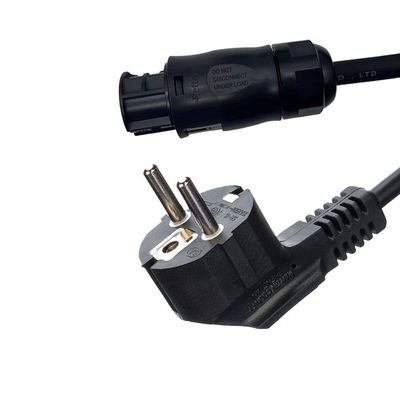 S Sertifiée en Suisse, prise étanche IP55 câble d'alimentation CA avec Betteri BC01 IP68 Norme de certification DIN VDE 0620/EN 50075 1990