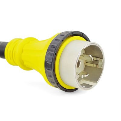 Corde électrique de terre marine SS2-50 mâle à femelle 50A 125V/250V 100FT 6FT/8FT/10FT/12FT/25FT Longueur Matériau du conducteur en cuivre