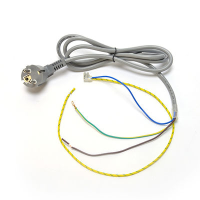 Coupe du câble d'alimentation Eu avec des anneaux détachés à bout ouvert H05vv-f 3g1.0mm2 Cee7/7 Euro câble d'alimentation 1.5mm et mise à la terre standard