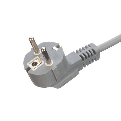 Coupe du câble d'alimentation Eu avec des anneaux détachés à bout ouvert H05vv-f 3g1.0mm2 Cee7/7 Euro câble d'alimentation 1.5mm et mise à la terre standard