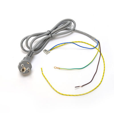 Coupe du câble d'alimentation Eu avec des anneaux détachés à bout ouvert H05vv-f 3g1.0mm2 Cee7/7 Euro câble d'alimentation 1.5mm et mise à la terre standard