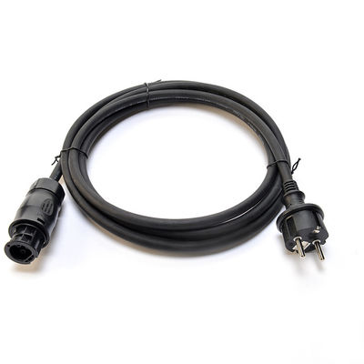 Isolement en caoutchouc H07RN-F Schuko Plug Cordon d'alimentation CA pour le connecteur et l'onduleur de panneau solaire BC01 IP68 de Betteri