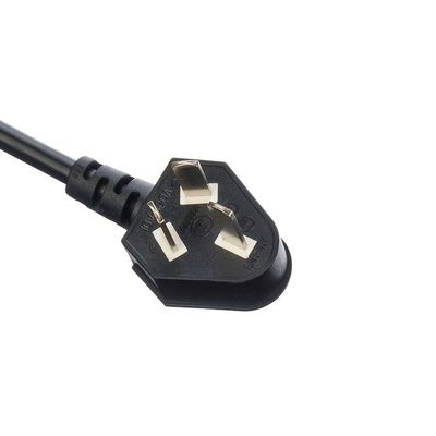 CCC standard 3 broches câble d'alimentation pour ordinateur portable Ac Australie câble d'alimentation H05vv-f Au Ac câble d'alimentation 16A 250V personnalisé noir