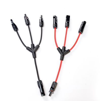 XLPO Conducteur isolant à chaîne 3 à 1 Y Branch Connecteurs PV Cable pour système photovoltaïque solaire de 10 kW Installation facile