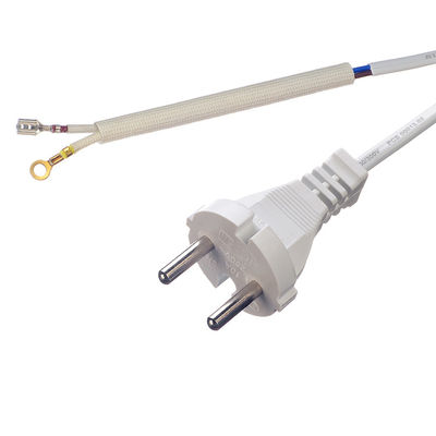 Ordinateur de bureau H05vv Cable Mit Schukostecker SNI Certifié câble d'alimentation à courant alternatif 2 broches Eu 1,5m avec matériau de veste en caoutchouc