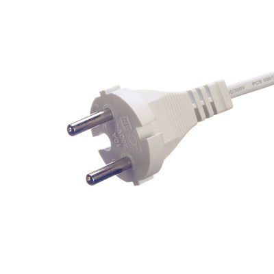 Ordinateur de bureau H05vv Cable Mit Schukostecker SNI Certifié câble d'alimentation à courant alternatif 2 broches Eu 1,5m avec matériau de veste en caoutchouc