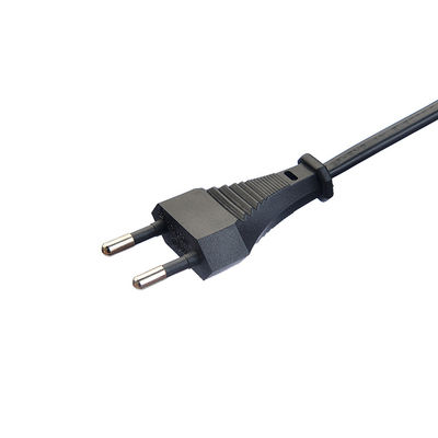 2.5A Rated Current White Kettle Plug Power Cord with Oxygen Free Bared Stranded Copper Conductor