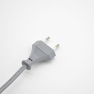 2.5A Rated Current White Kettle Plug Power Cord with Oxygen Free Bared Stranded Copper Conductor