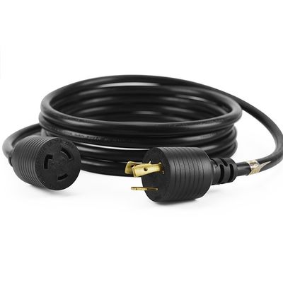 Corde d'alimentation CA 50FT ETL répertoriée NEMA 6-20 Corde d'extension 6-20P à 6-20R pour véhicules électriques mobiles de niveau 2 Chargement lourd 250V 20A
