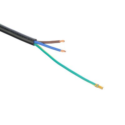 16A IEC 60320 C13 Clover Connector Noir Italie Norme H05VV-F 3x0.75MM2 Le câble d'extension est mis à la terre