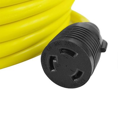 30 ampère 3750 watts 25 pieds lourd NEMA L6-30P/6-30R 3 broches 10 générateur de jauge verrouillage câble d'extension avec organiseur de fil