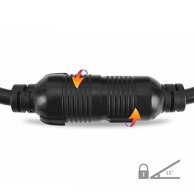30 ampère 3750 watts 25 pieds lourd NEMA L6-30P/6-30R 3 broches 10 générateur de jauge verrouillage câble d'extension avec organiseur de fil