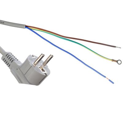 Cable Specification H05VV-F/H05RN-F 3x0.75-1.5MM2 VDE Standard Power Cable Grey or Customized for AC Computer Power Cord