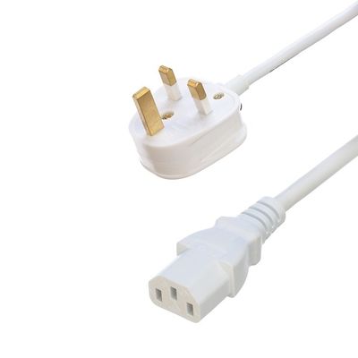 UK BS Standard Open Ended Rewireable 3 Prong Supply UK Plug for Computer Laptop CCA Cable Customized England Uk Pin 3