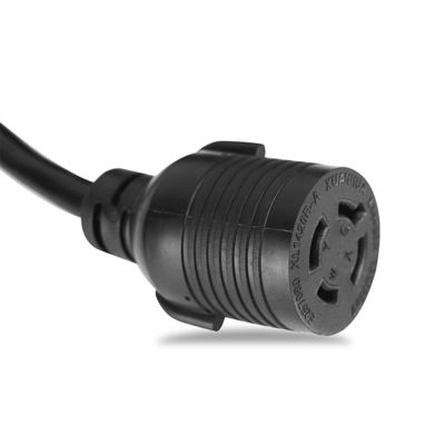 L14-20R Generator Extension Cord Heavy Duty Generator Locking Power Cord 10FT Black Conductor Bared stranded cooper