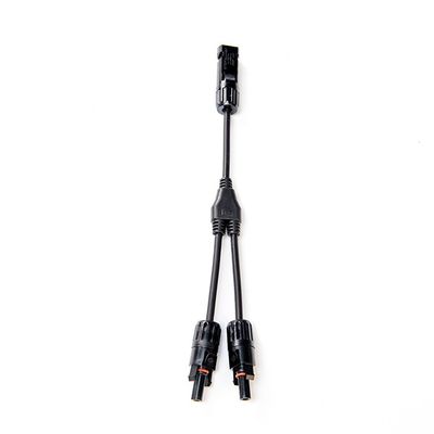 Extension de câble photovoltaïque solaire avec connecteur solaire PV004 Y Diviseur Noir et rouge Paire H1Z2Z2-K DC 1500V 1X4mm XLPO Isolation