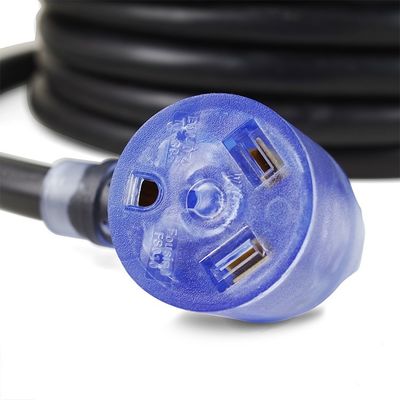 Cordon d'extension RV 10 AWG ETL de 30 ampères avec indicateur LED et conception facile à débrancher