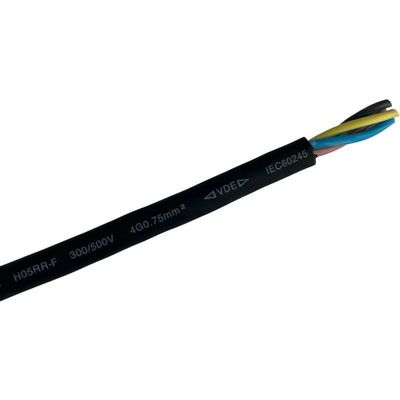 Performance à longue durée de vie câble électrique en cuivre multicore 2/3/4/5/6 câble en caoutchouc en PVC 10A 250V fil enveloppé