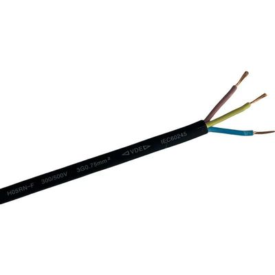 Performance à longue durée de vie câble électrique en cuivre multicore 2/3/4/5/6 câble en caoutchouc en PVC 10A 250V fil enveloppé