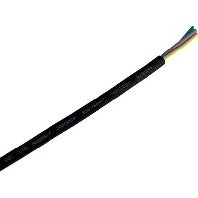 Performance à longue durée de vie câble électrique en cuivre multicore 2/3/4/5/6 câble en caoutchouc en PVC 10A 250V fil enveloppé