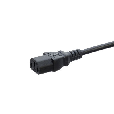 125V câble de courant alternatif pour lave-vaisselle congélateur 220V Extension ETL homologuée USA NEMA 5-15P à IEC C13 Fin dépouillée 18AWG 220V