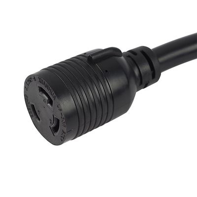 1/1.5 FT Nema 30Amp L6-30R Lock in Generator to 50Amp 6-50P Welder Adapter with Heavy Duty STW 6/8/10 AWG Extension Cord