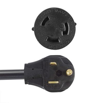 1/1.5 FT Nema 30Amp L6-30R Lock in Generator to 50Amp 6-50P Welder Adapter with Heavy Duty STW 6/8/10 AWG Extension Cord