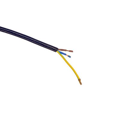 Cable en PVC sans oxygène à conducteur en cuivre à chaîne dégagée 16A/250V VDE H05VV-F avec câble d'alimentation UE