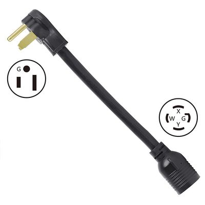 US Plug Standard NEMA 6-50P Homme à NEMA L14-30R Adaptateur de prise de soudeur féminin 250V Cordon d'extension avec prise verrouillée à 3 broches