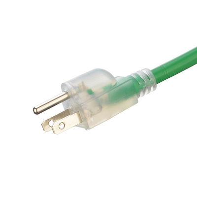 Cordon d'extension électrique à portée 16 ETL 3 broches Cordon d'extension électrique lourd 100m pour câble d'alimentation extérieur 220V US Longueur 10FT