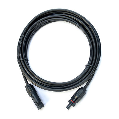 1x4mm2 XLPO XLPE câbles photovoltaïques câbles d'alimentation câbles d'extension avec du cuivre en conserve et connecteur PV004 TUV Protection UV approuvée