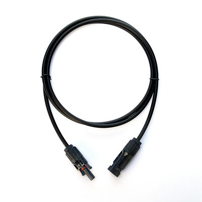 1x4mm2 XLPO XLPE câbles photovoltaïques câbles d'alimentation câbles d'extension avec du cuivre en conserve et connecteur PV004 TUV Protection UV approuvée