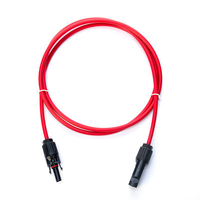 1x4mm2 XLPO XLPE câbles photovoltaïques câbles d'alimentation câbles d'extension avec du cuivre en conserve et connecteur PV004 TUV Protection UV approuvée