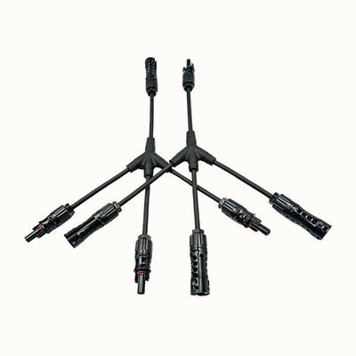 Cable solaire solaire isolé TUV homologué 1x4mm2 en conserve XLPO XLPE PV Y Splitter 1 à 3 avec PV004 Connector Protection UV