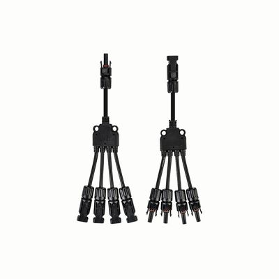 Cable solaire solaire isolé TUV homologué 1x4mm2 en conserve XLPO XLPE PV Y Splitter 1 à 3 avec PV004 Connector Protection UV