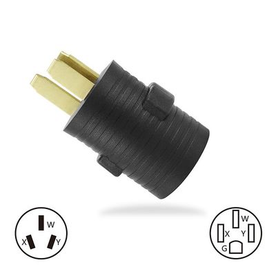 20A courant nominal NEMA 14-30P à 10-50R 30 Amp prise mâle à 50 Amp adaptateur de récepteur femelle pour générateur soudeur sécheuse