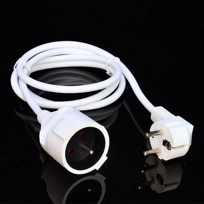 White Waterproof 3 Prong H05VV-F/H05RR-F/H05RN-F 3x1.5MM2 Extension Cable VDE Approved Perfect for Consumer Electronics