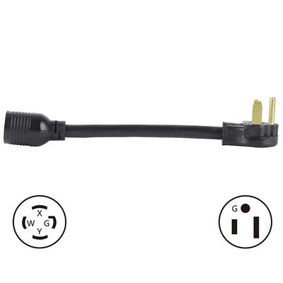 20A courant nominal NEMA 14-30P à 10-50R 30 Amp prise mâle à 50 Amp adaptateur de récepteur femelle pour générateur soudeur sécheuse