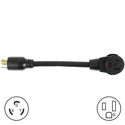 NEMA L6-30P Homme à 6-50R Femme 30Amp à 50Amp câble d'extension lourd pour soudeurs et équipements de haute puissance