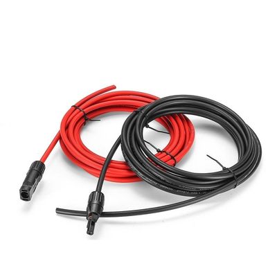 Cable photovoltaïque solaire Cable photovoltaïque à noyau unique pour les systèmes d'énergie solaire Sections normales 1C X56/0.285MM Longueur 100M/1roll Rouge Noir
