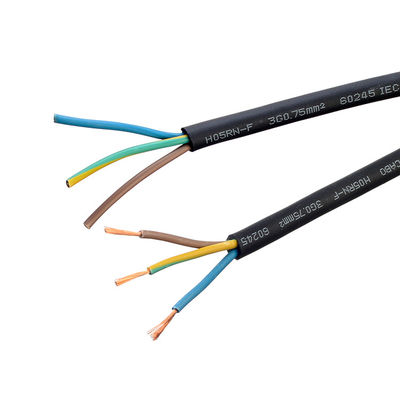 Vde câble en caoutchouc imperméable à l'eau flexible isolé 3 noyau 0,75 1,0 1,5 2,5 mm pour le câble pompe à stator flexible et durable
