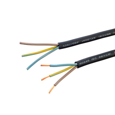 Vde câble en caoutchouc imperméable à l'eau flexible isolé 3 noyau 0,75 1,0 1,5 2,5 mm pour le câble pompe à stator flexible et durable