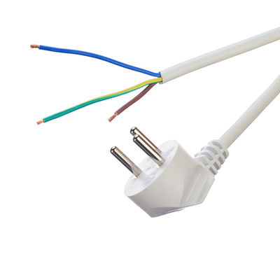 Cable électrique VDE Euro Standard Cee7/7 Plug avec borne détachée Finition 16A/250V H05vv-f Pvc câble flexible Commercial