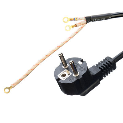 Cable électrique VDE Euro Standard Cee7/7 Plug avec borne détachée Finition 16A/250V H05vv-f Pvc câble flexible Commercial