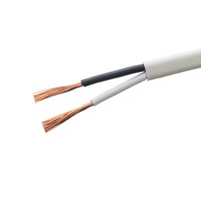 300/300V VDE nominale approuvé 2 cœurs 2x16/0.2mm H03VVH2-F Cable d'alimentation en cuivre mince et flexible sans oxygène pour câble plat LED
