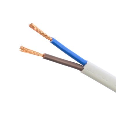 300/300V VDE nominale approuvé 2 cœurs 2x16/0.2mm H03VVH2-F Cable d'alimentation en cuivre mince et flexible sans oxygène pour câble plat LED