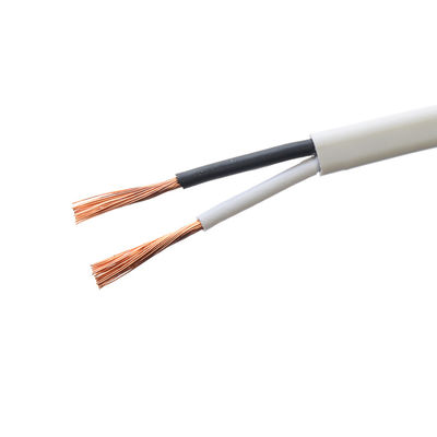 300/300V VDE nominale approuvé 2 cœurs 2x16/0.2mm H03VVH2-F Cable d'alimentation en cuivre mince et flexible sans oxygène pour câble plat LED