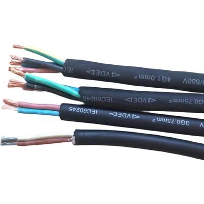 Cable d'alimentation pour appareils électroménagers à 4 cœurs H05RN-F H05RRR-F H07RN-F VDE standard en caoutchouc isolé longueur 100M/1 rouleau