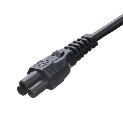 Commercial 3 Pin 16A Plug C5 Clover Connector Black Italia Standard Extension Cord Leads IMQ Power Cord H05vv-f 3g 0.75mm2